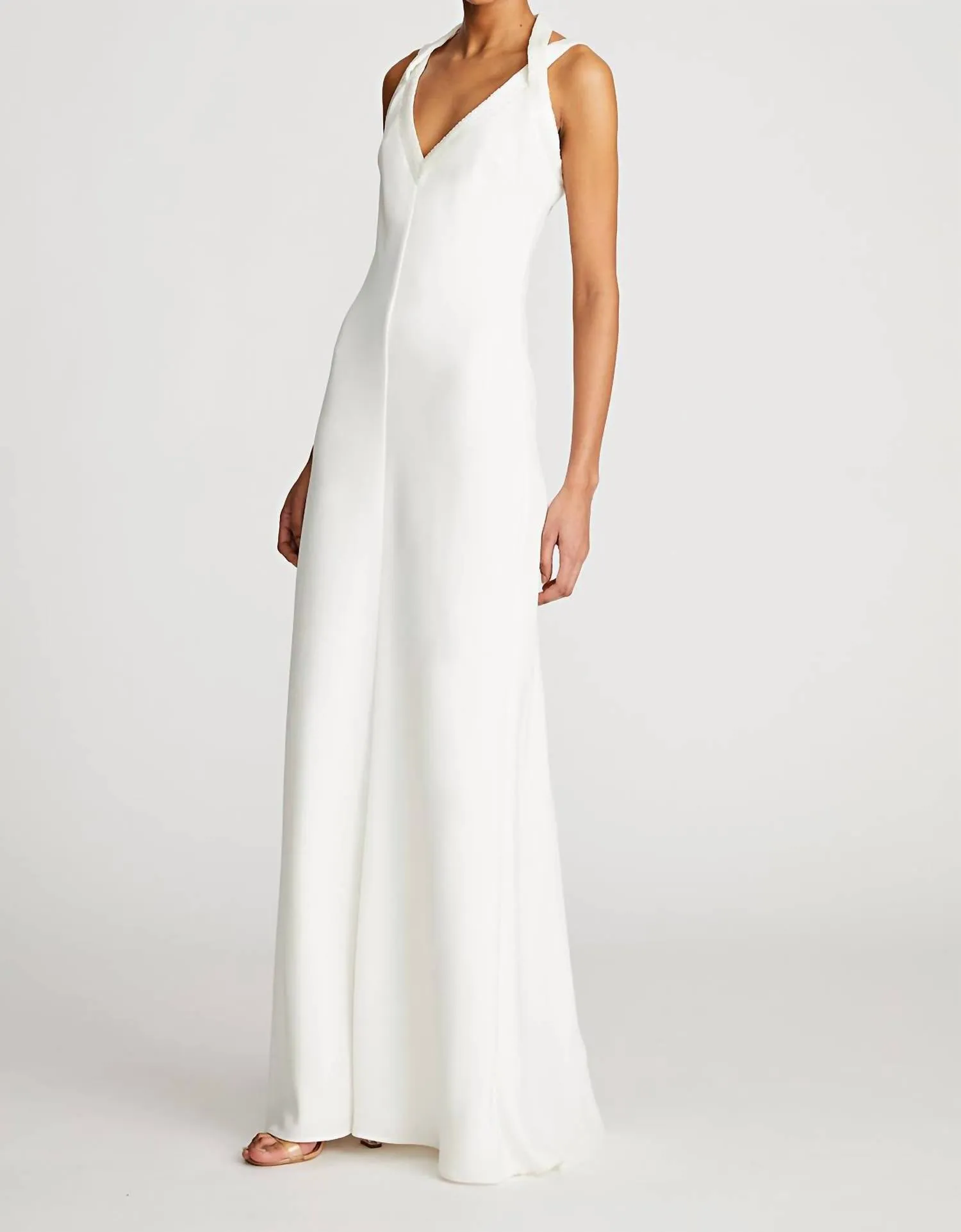 Allison Beaded Neckline Gown