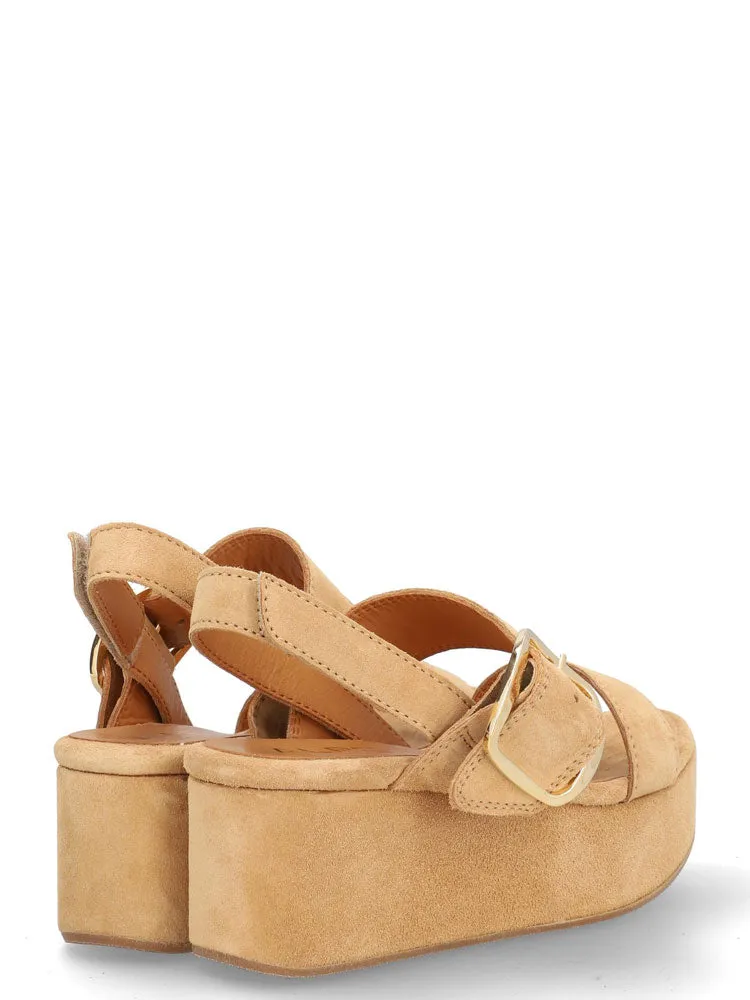 Alpe Sitges Strap Sandals Camel