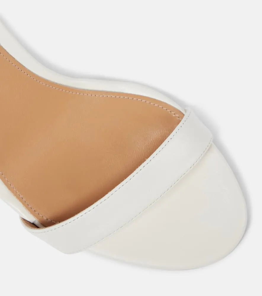 Aquazzura So Nude 85 leather slingback sandals