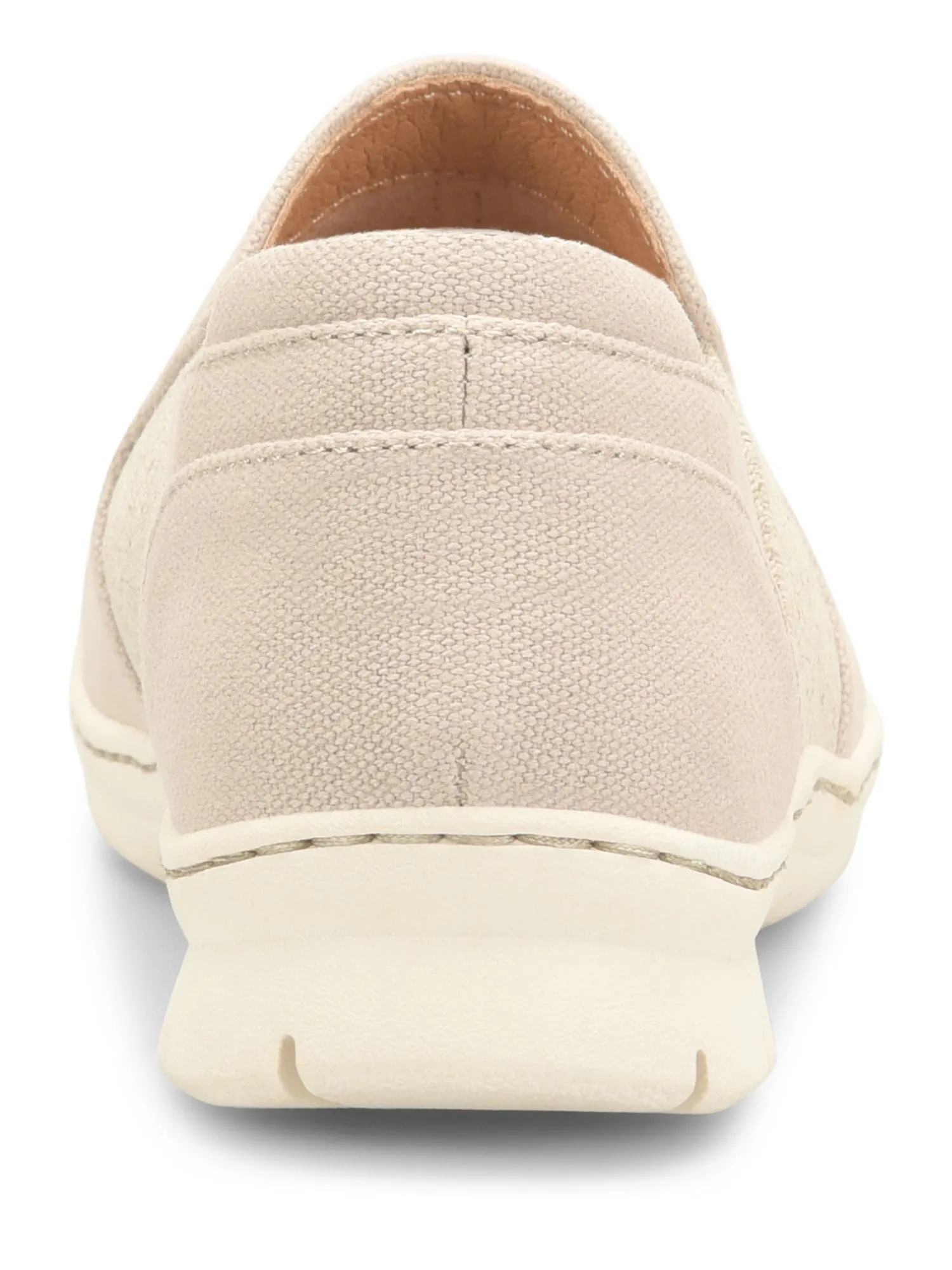 BOC Womens Beige Mixed Media Breathable Goring Cushioned Seaham Round Toe Wedge Slip On Sneakers Shoes M