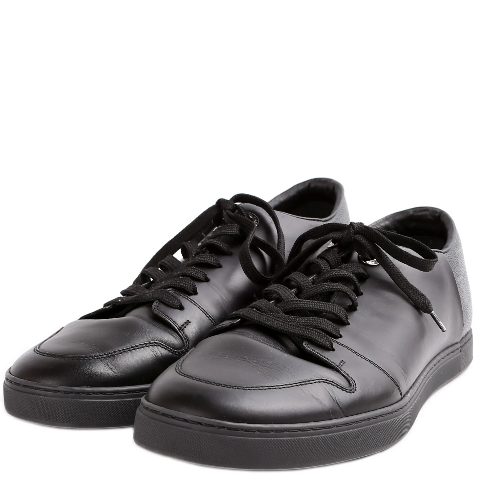 Calfskin Damier Graphite Sneakers Mens Size 7 (Womens 39)