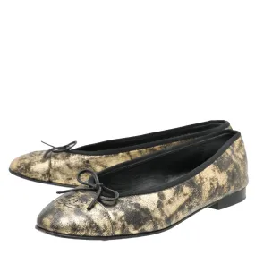 Chanel Bicolor CC Cap Toe Flat Ballerina 39.5