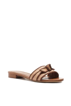 Grosgrain Raffia Flat