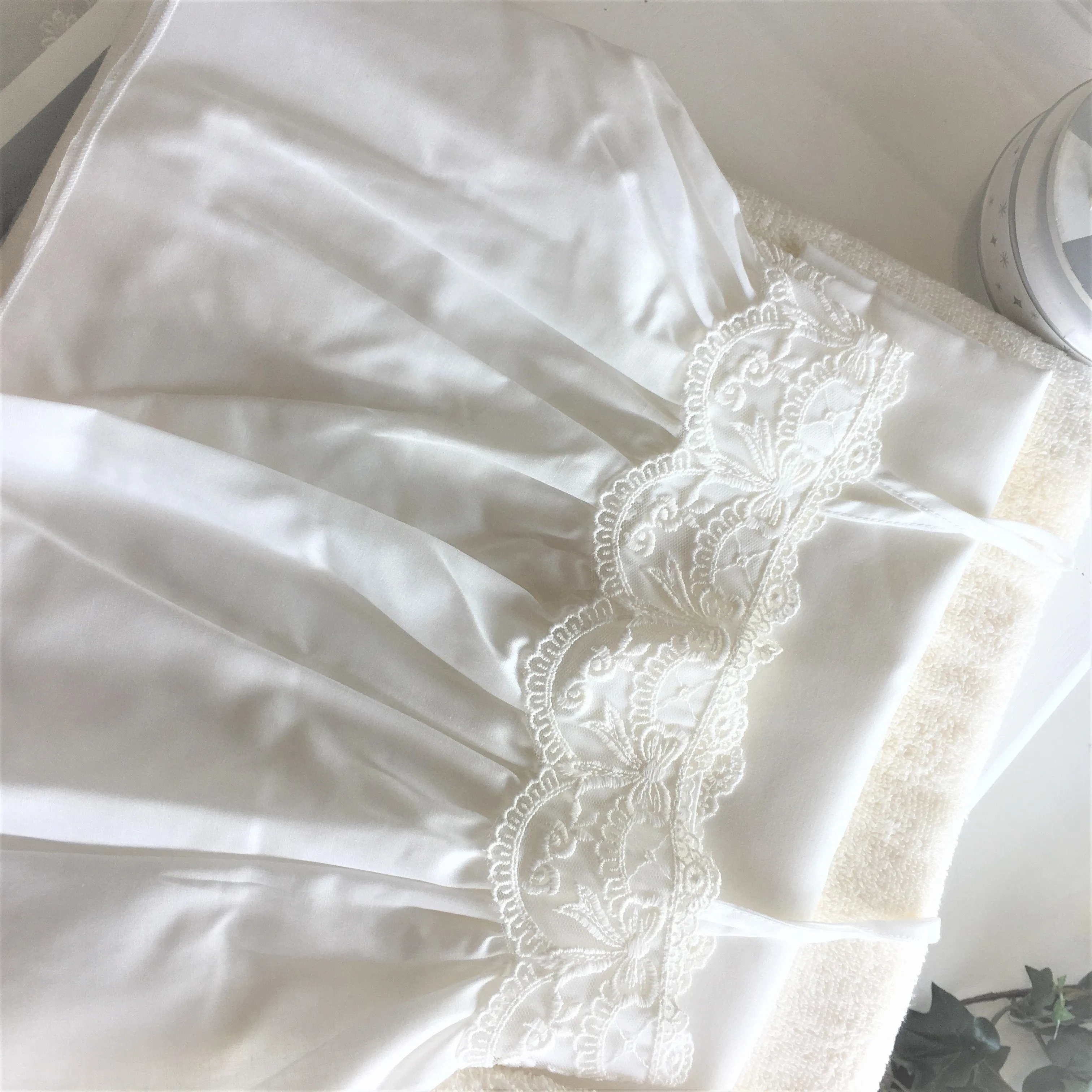 Orthodox Christening Contents - Ivory Cotton Lace