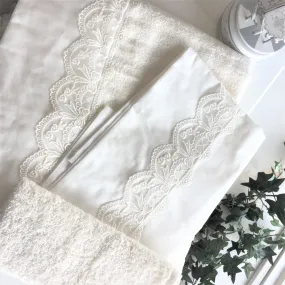 Orthodox Christening Contents - Ivory Cotton Lace