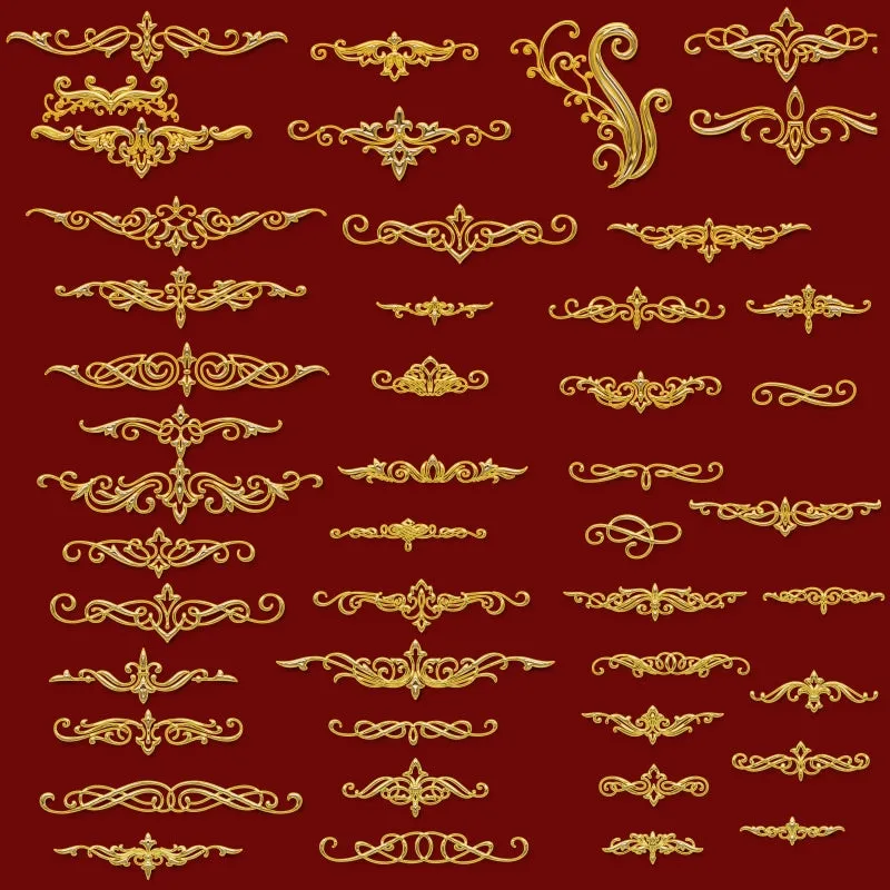 ★Photoshop PSD Decorative Elements V5-PSD Decorative Elements,Skirting Board,Corner Post,Neoclassicism Decor,Baroque elements