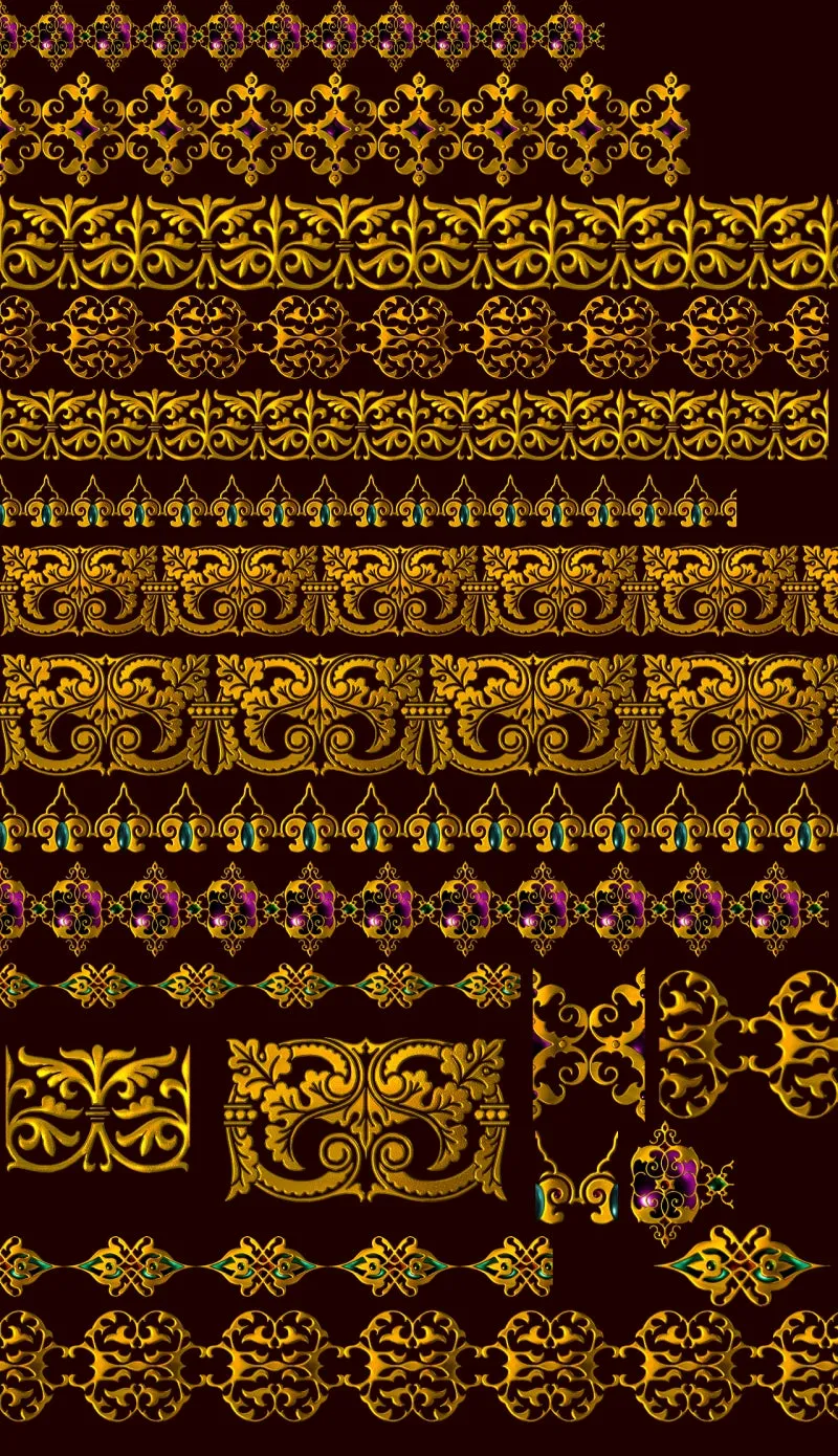 ★Photoshop PSD Decorative Elements V9-PSD Decorative Elements,Skirting Board,Corner Post,Neoclassicism Decor,Baroque elements