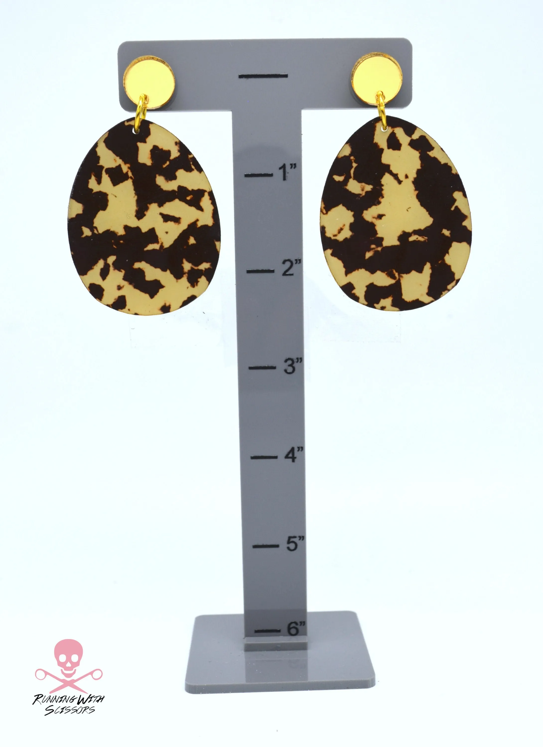 SALE Safari Drop Dangles - Laser Cut Acrylic Earrings