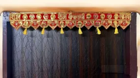 Toran for Door- Door Hanging Bandhanwar Toran - Diwali Decoration Items for Home Decor - Toran banderwal Main Door Entrance – Toran for mandir Pooja Room – Fabric toran for door-FT10